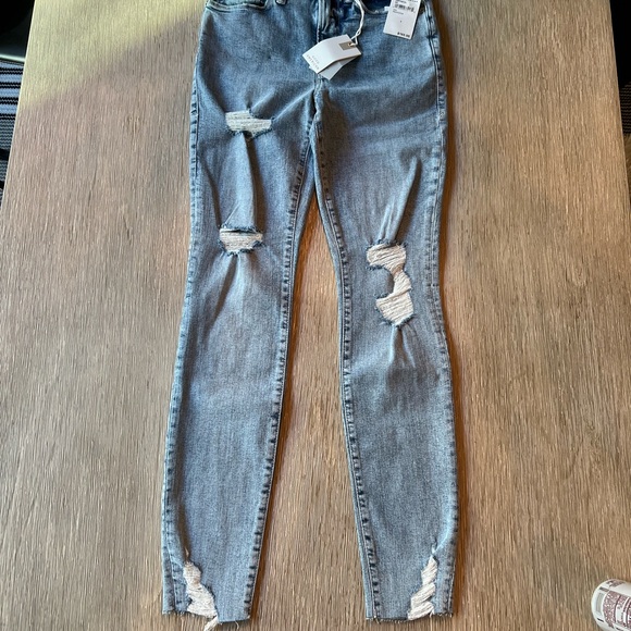 NWT Good American Good Waist Blue Skinny Jeans Size 2/26 - Picture 3 of 4